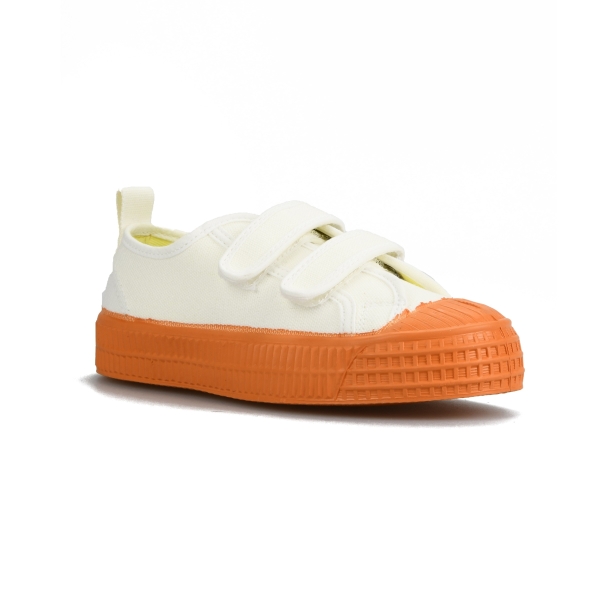 Tenis Novesta S.M.Kid Velcro 10 Wht / 840 Oran Niños Blancos / Naranjas | 4yZTazITKg5