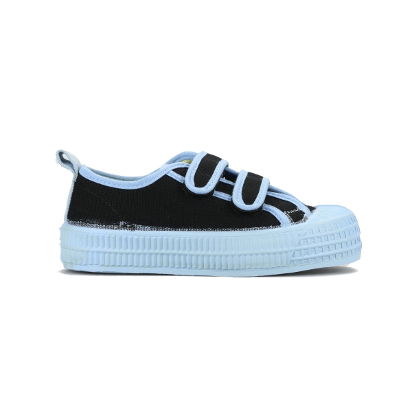 Tenis Novesta S.M.Kid Velcro 60 Blk / 914 Skbl Niños Negros Azules | m7nAY4YnskK